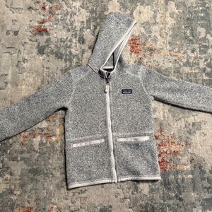 Patagonia Kids Gray Full-Zip Better Sweater Hoodie 5T
